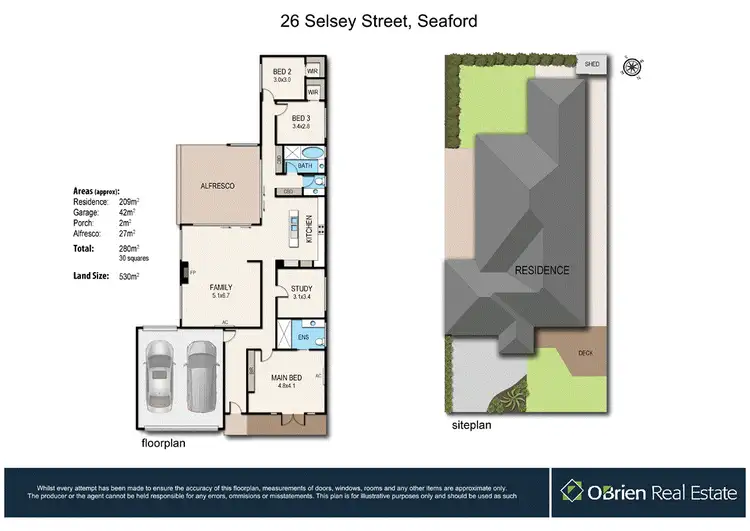 Floorplan of Homely house listing, 26 Selsey Street, Seaford VIC 3198