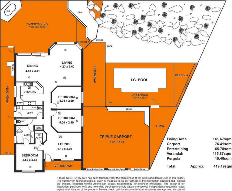 Floorplan of Homely house listing, 21 Blight Crescent, Hillbank SA 5112