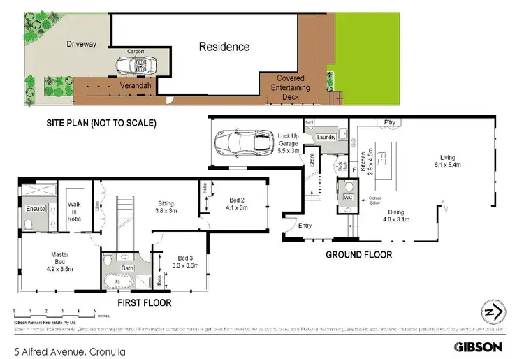 Floorplan of Homely house listing, 5 Alfred Avenue, Cronulla NSW 2230