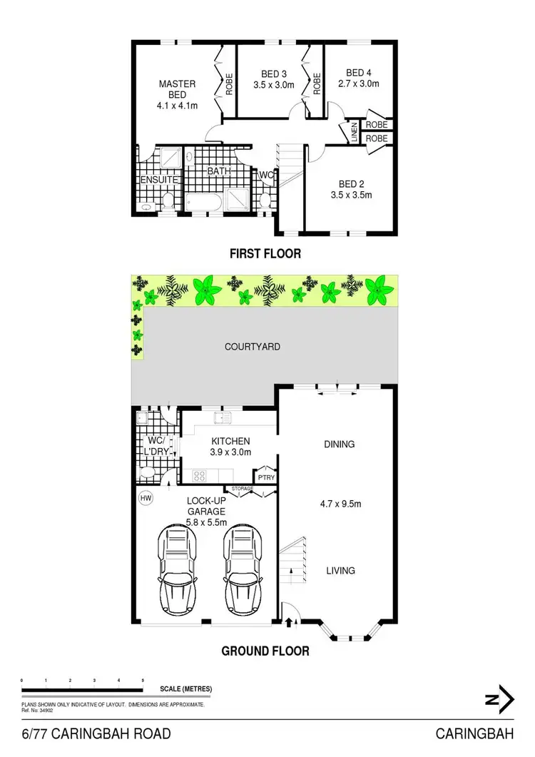 Floorplan of Homely townhouse listing, 6/77 Caringbah Road, Caringbah NSW 2229