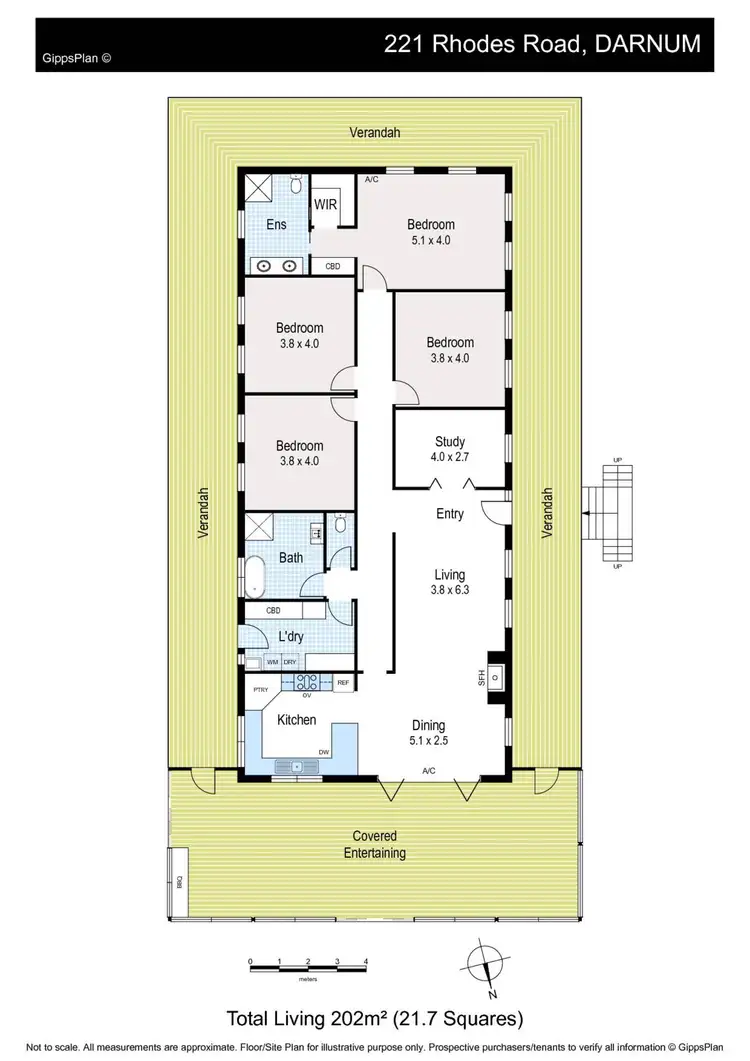 Floorplan of Homely rural property listing, 221 Rhodes Road, Darnum VIC 3822