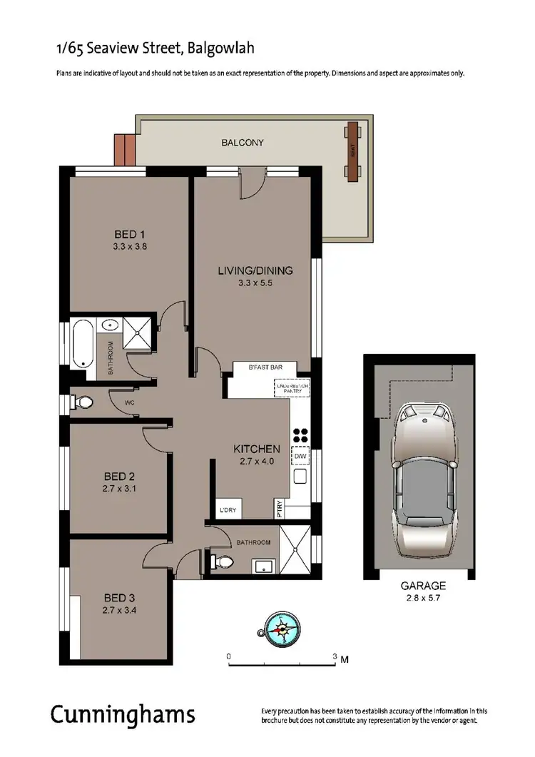 Floorplan of Homely unit listing, 1/65 Seaview Street, Balgowlah NSW 2093