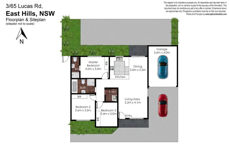 Floorplan of Homely villa listing, 3/65 Lucas Road, East Hills NSW 2213