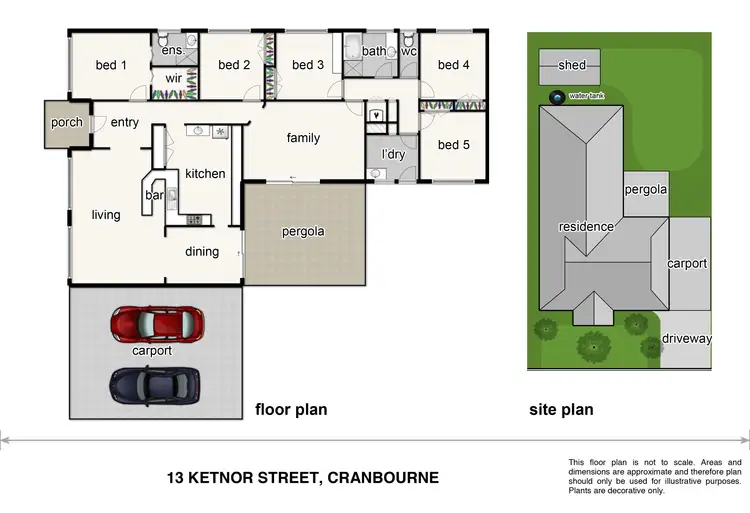 Floorplan of Homely house listing, 13 Ketnor Street, Cranbourne VIC 3977