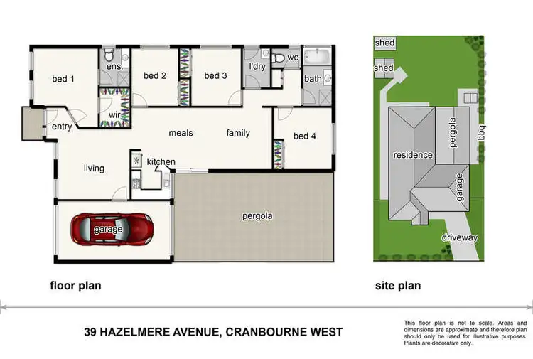 Floorplan of Homely house listing, 39 Hazelmere Ave, Cranbourne West VIC 3977