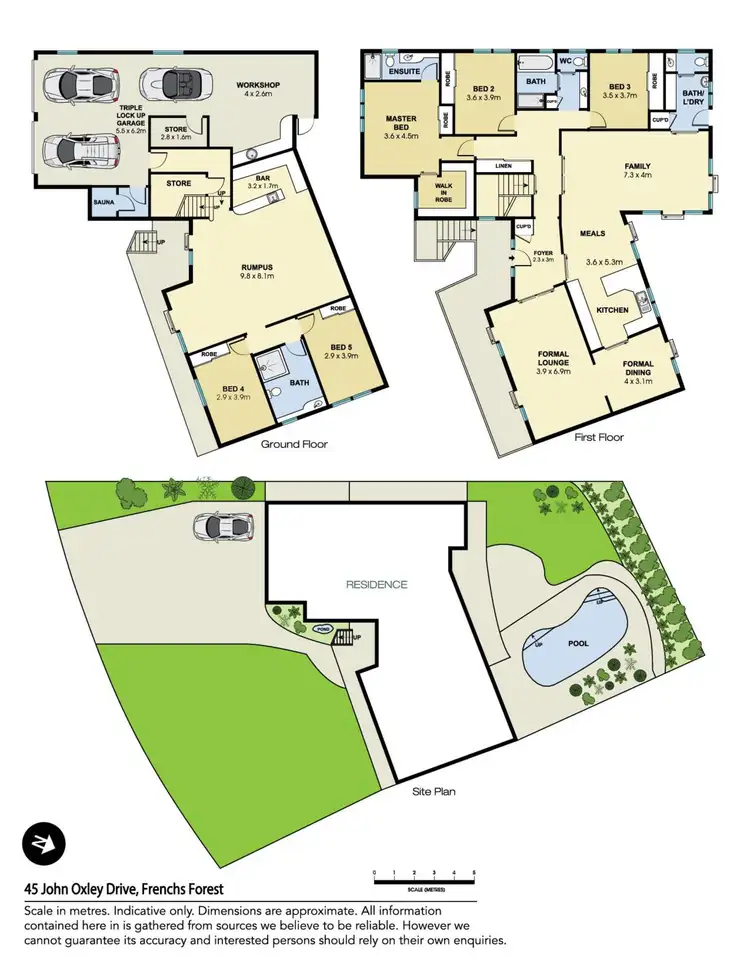 Floorplan of Homely house listing, 45 John Oxley Drive, Frenchs Forest NSW 2086