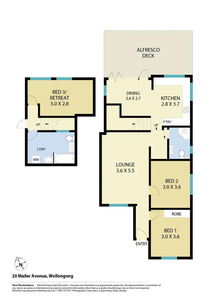 Floorplan of Homely house listing, 20 Mailer Avenue, Wollongong NSW 2500