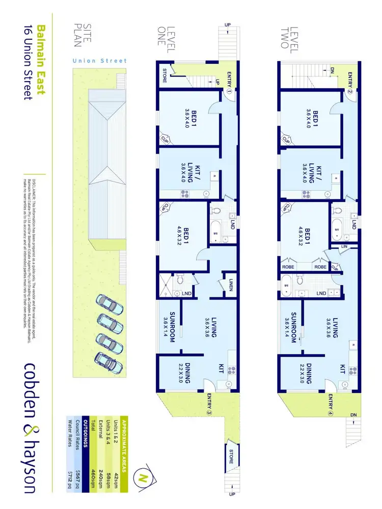 Floorplan of Homely house listing, 16 Union Street, Balmain East NSW 2041