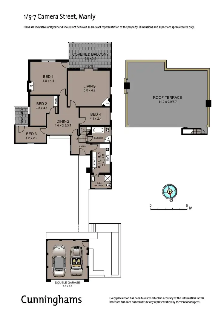 Floorplan of Homely semi-detached listing, 1/5-7 Camera Street, Manly NSW 2095