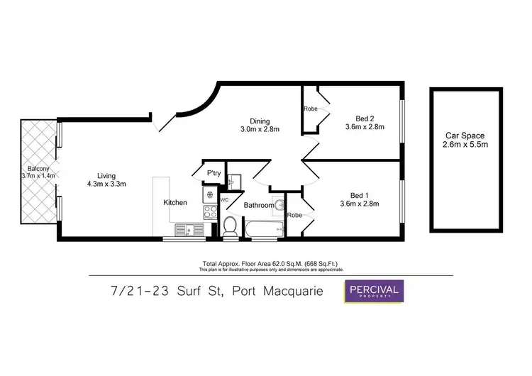 Floorplan of Homely unit listing, 7/21-23 Surf Street, Port Macquarie NSW 2444