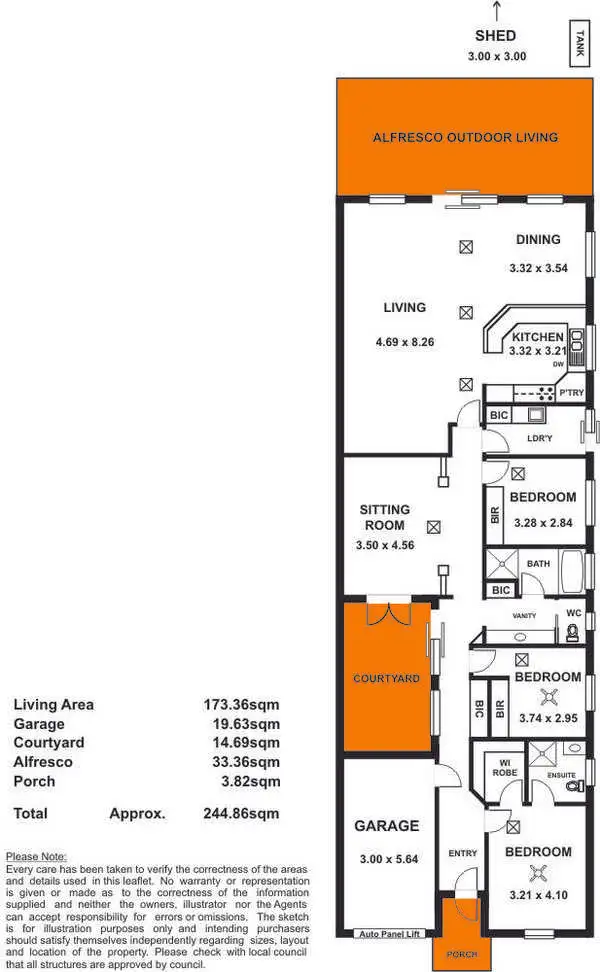 Floorplan of Homely house listing, 3 Smith Dorrien Street, Netherby SA 5062