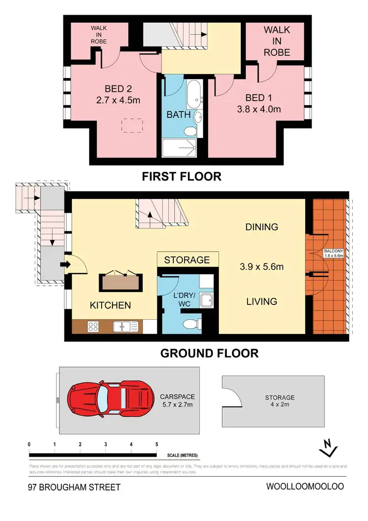 Floorplan of Homely townhouse listing, 97 Brougham Street, Woolloomooloo NSW 2011