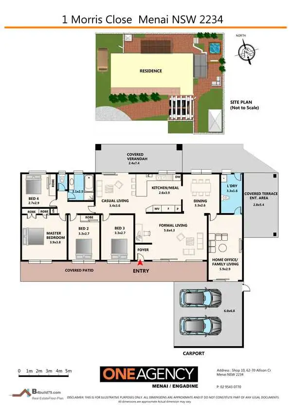Floorplan of Homely house listing, 1 Morris Close, Menai NSW 2234