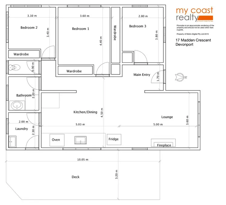 Floorplan of Homely house listing, 17 Madden Crescent, Devonport TAS 7310