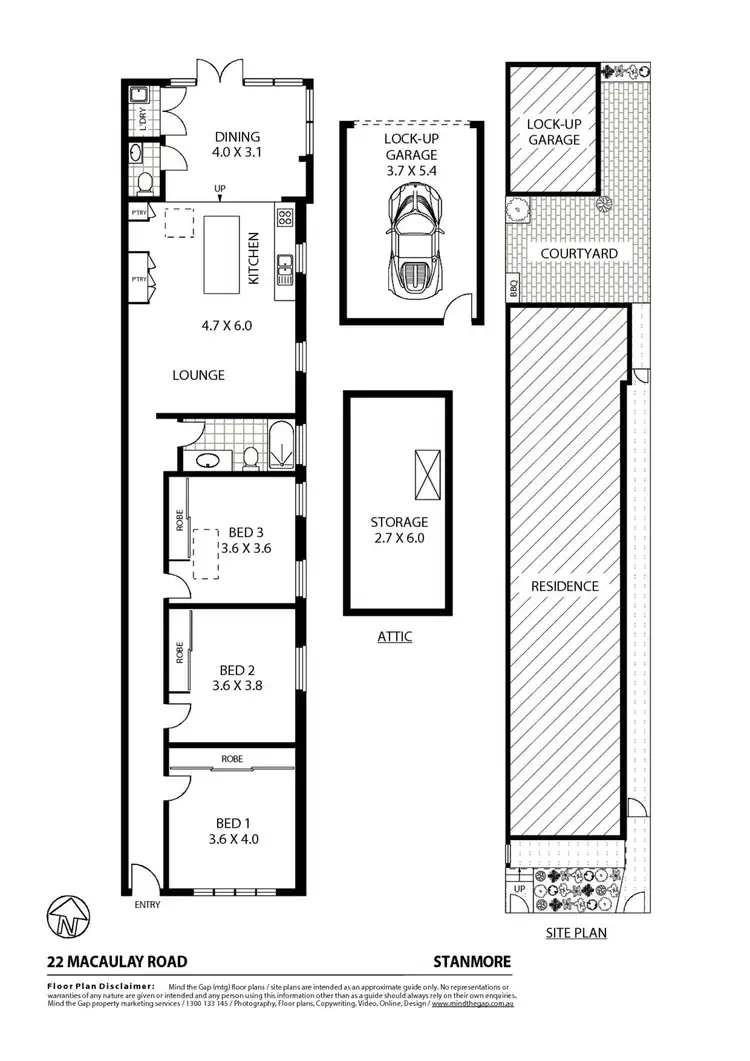 Floorplan of Homely house listing, 22 Macaulay Road, Stanmore NSW 2048