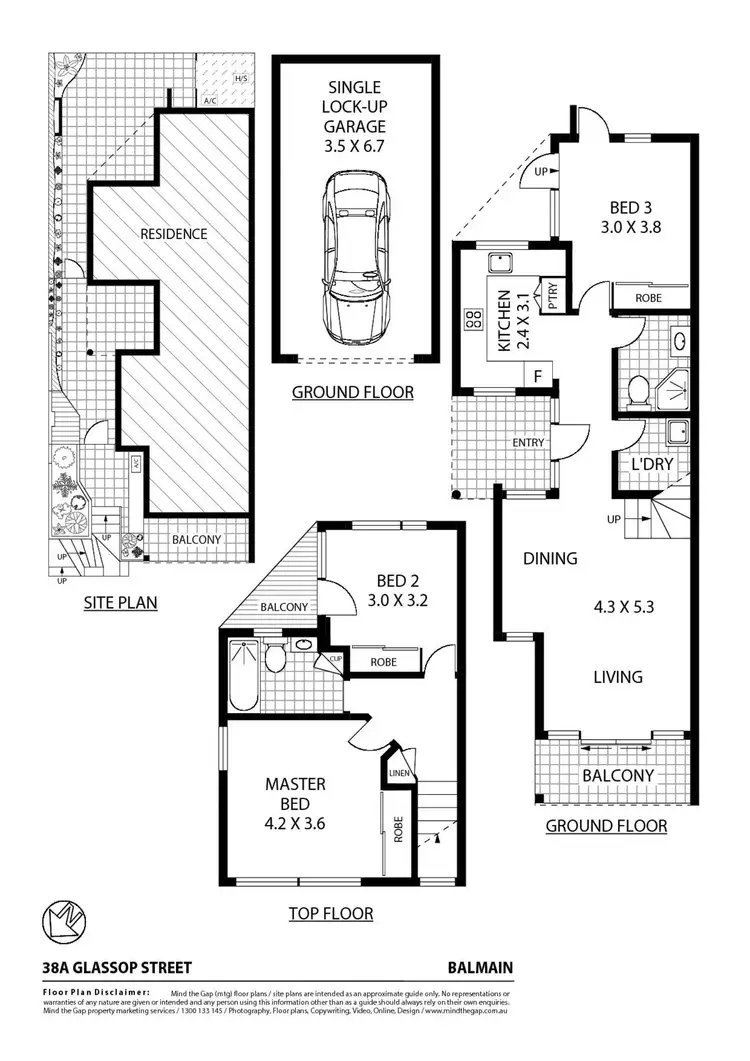 Floorplan of Homely house listing, 38a Glassop Street, Balmain NSW 2041