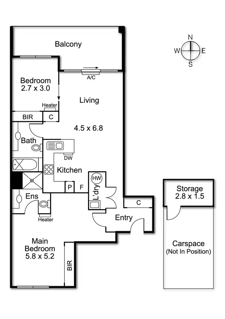 Floorplan of Homely apartment listing, 56/93-103 High Street, Preston VIC 3072