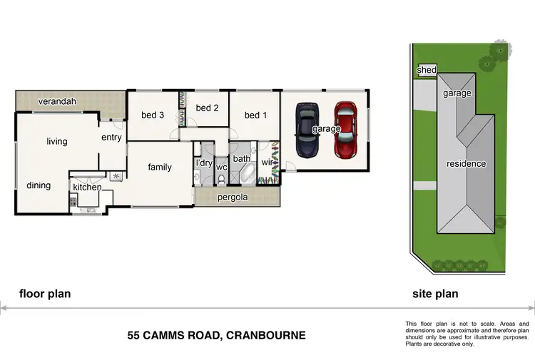Floorplan of Homely house listing, 55 Camms Road, Cranbourne VIC 3977