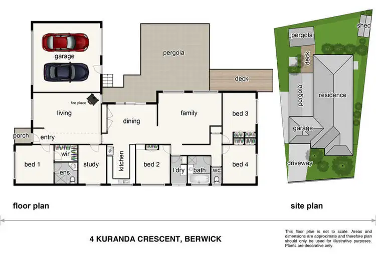 Floorplan of Homely house listing, 4 Kuranda Crescent, Berwick VIC 3806