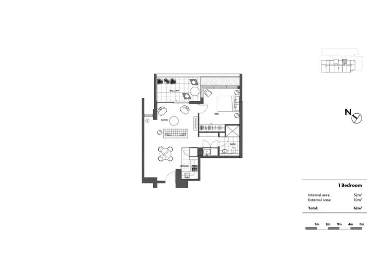 Floorplan of Homely apartment listing, R108/200-220 Pacific Highway, Crows Nest NSW 2065