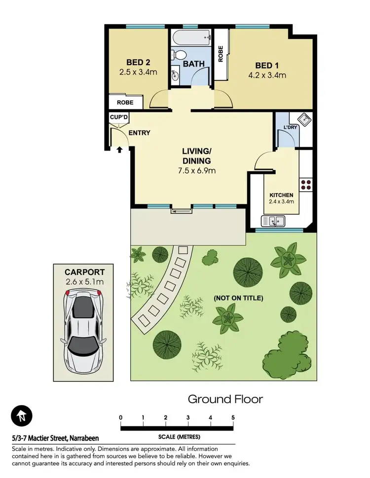 Floorplan of Homely apartment listing, 5/3-7 Mactier Street, Narrabeen NSW 2101