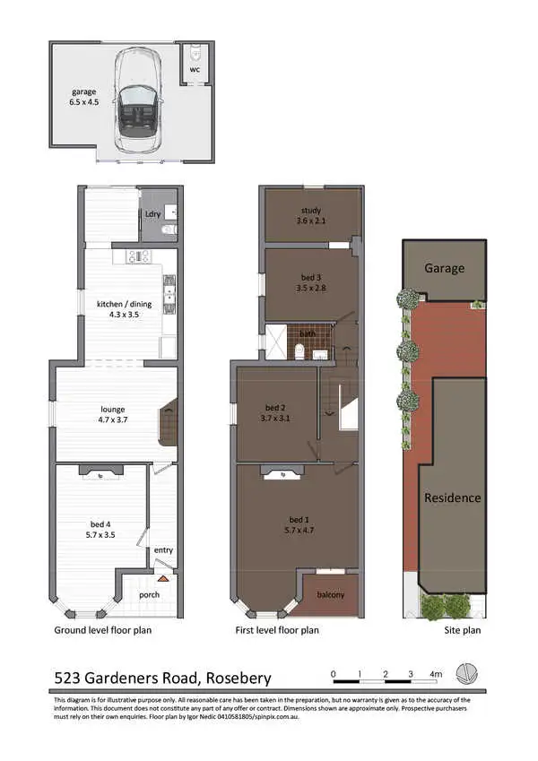 Floorplan of Homely house listing, 523 Gardeners Road, Rosebery NSW 2018