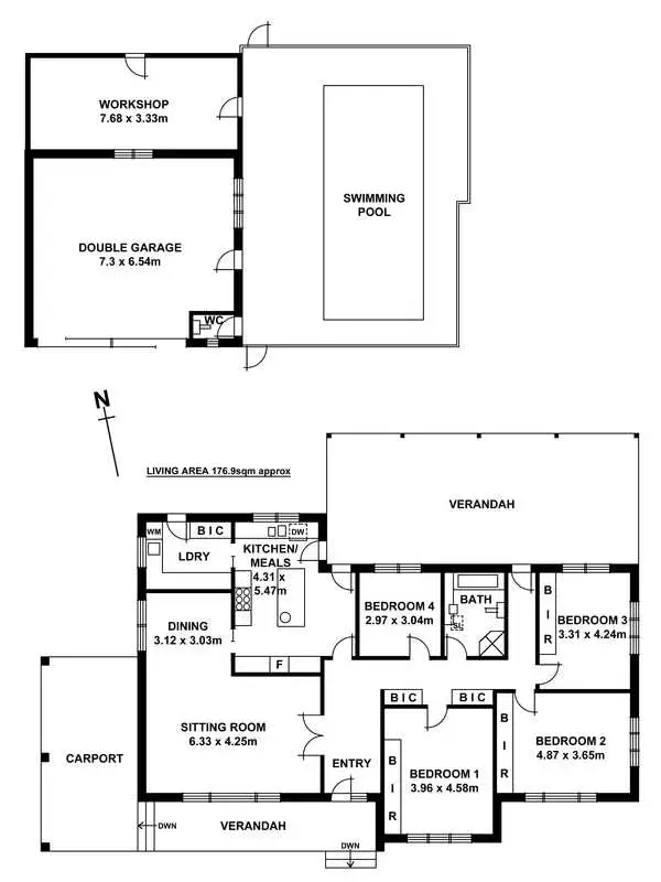 Floorplan of Homely house listing, 102 Devereux Road, Beaumont SA 5066