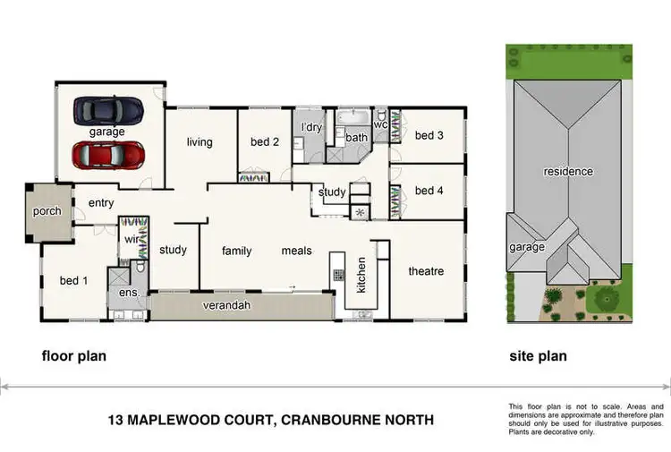 Floorplan of Homely house listing, 13 Maplewood Court, Cranbourne North VIC 3977