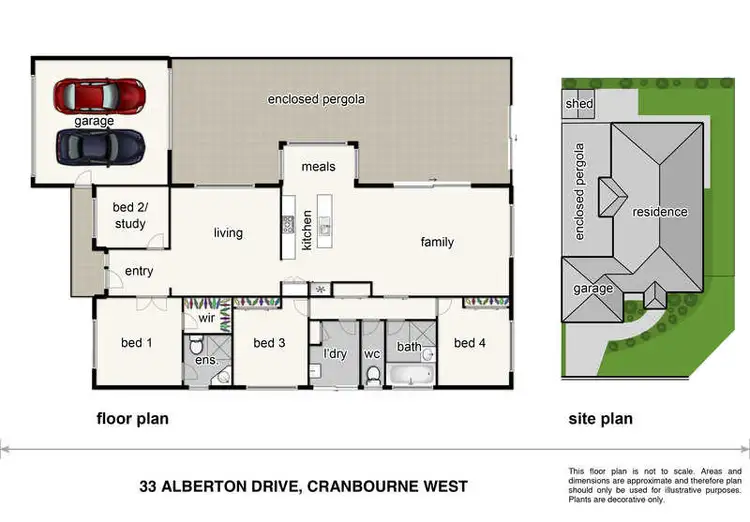 Floorplan of Homely house listing, 33 Alberton Drive, Cranbourne West VIC 3977