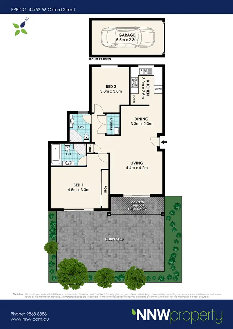 Floorplan of Homely unit listing, 44/52 Oxford Street, Epping NSW 2121