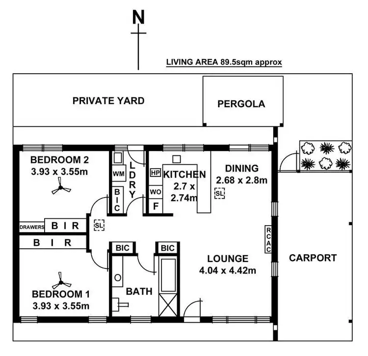 Floorplan of Homely unit listing, 4/32 Hampden Street, Firle SA 5070