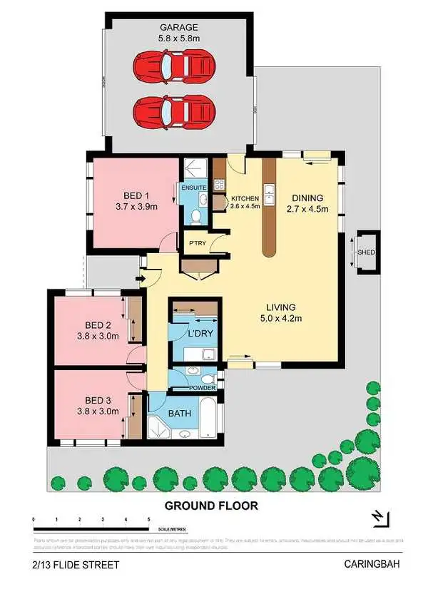 Floorplan of Homely villa listing, 2/13 Flide Street, Caringbah NSW 2229