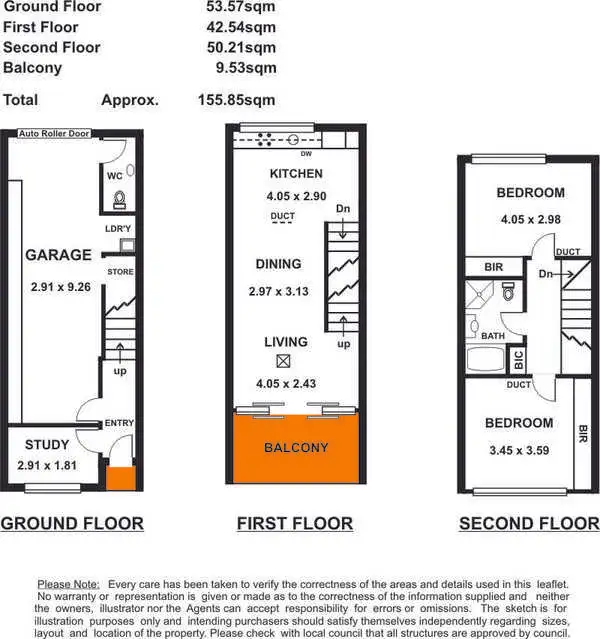 Floorplan of Homely townhouse listing, 41 Symonds Place, Adelaide SA 5000