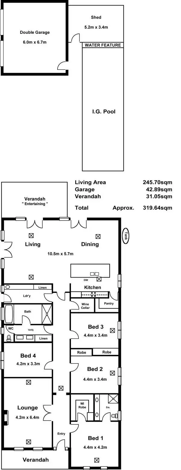 Floorplan of Homely house listing, 24 Kyre Avenue, Kingswood SA 5062