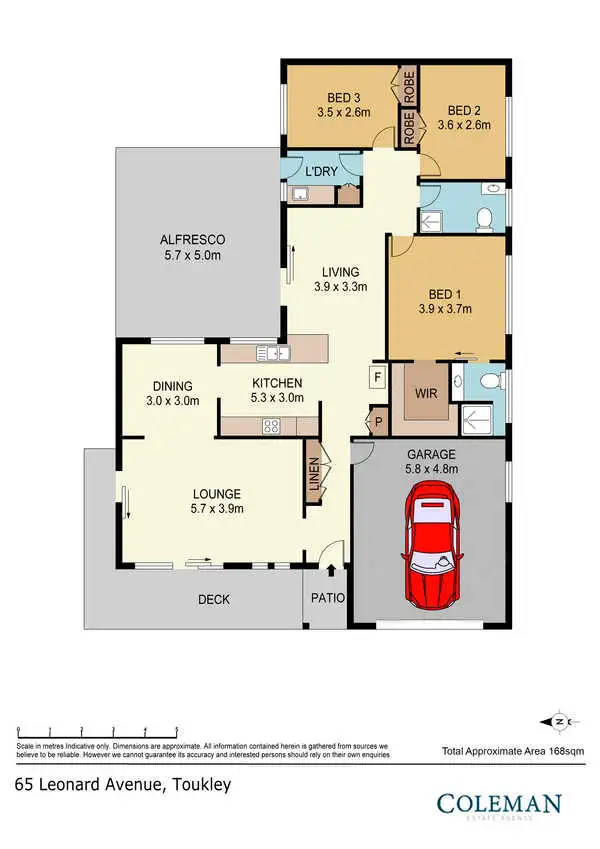 Floorplan of Homely house listing, 65 Leonard Avenue, Toukley NSW 2263