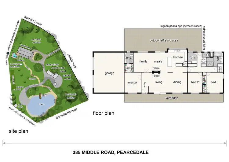 Floorplan of Homely rural property listing, 385 Middle Road, Pearcedale VIC 3912