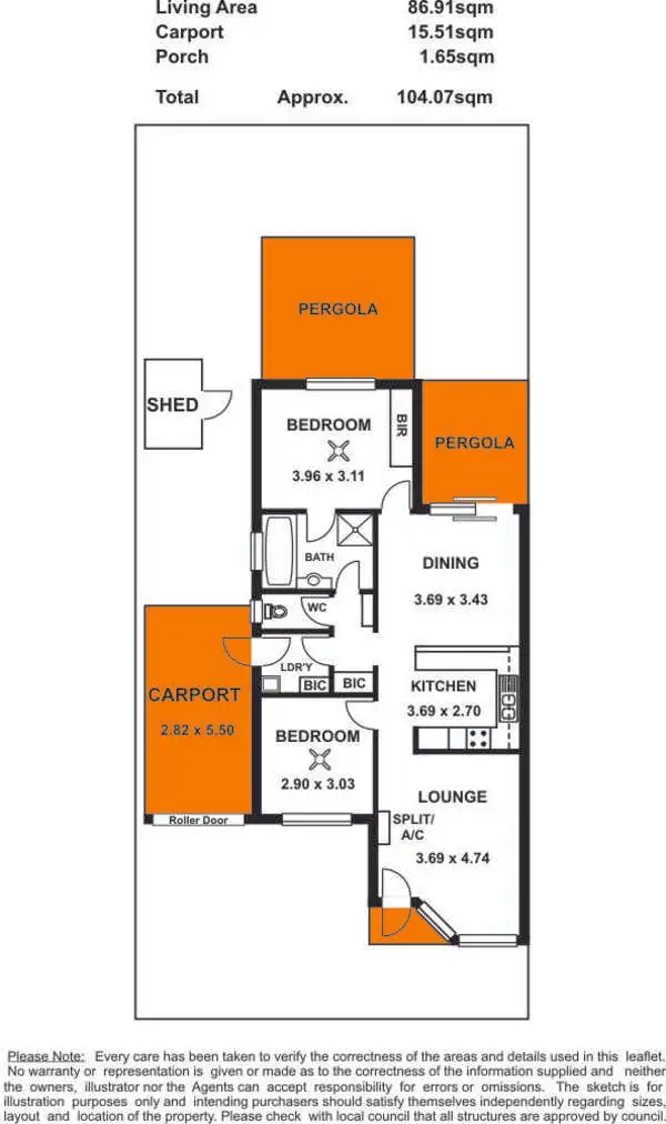 Floorplan of Homely unit listing, 1/17 Carlisle Avenue, Morphettville SA 5043
