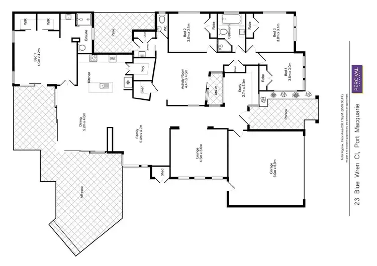 Floorplan of Homely house listing, 23 Blue Wren Close, Port Macquarie NSW 2444
