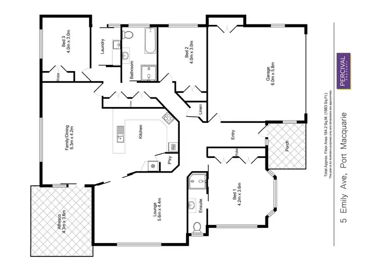 Floorplan of Homely house listing, 5 Emily Avenue, Port Macquarie NSW 2444