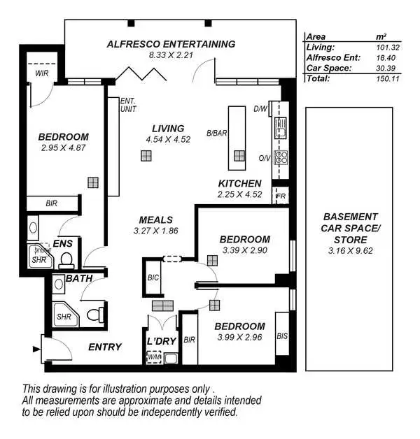 Floorplan of Homely apartment listing, 1/44-46 King William Road, Goodwood SA 5034