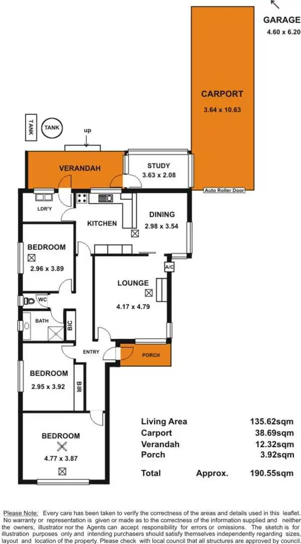 Floorplan of Homely house listing, 6a Austral Terrace, Malvern SA 5061