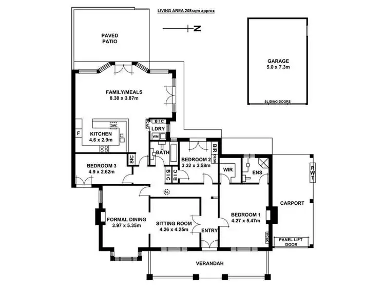Floorplan of Homely house listing, 8 Rosevear Street, Hawthorn SA 5062