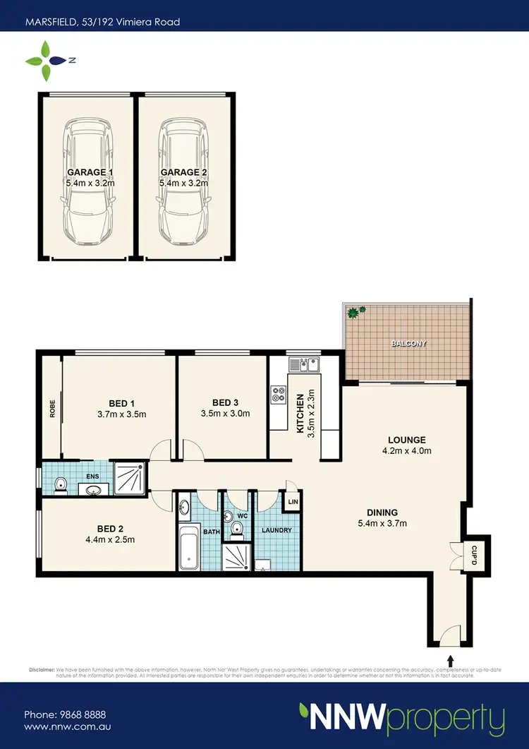 Floorplan of Homely unit listing, 53/192 Vimiera Road, Marsfield NSW 2122