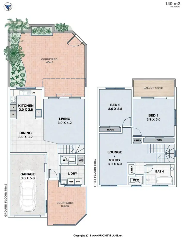 Floorplan of Homely townhouse listing, 3/1 Megan Crescent, Lennox Head NSW 2478