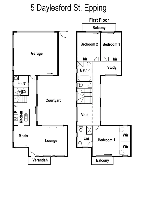 Floorplan of Homely house listing, 5 Daylesford Street, Epping VIC 3076