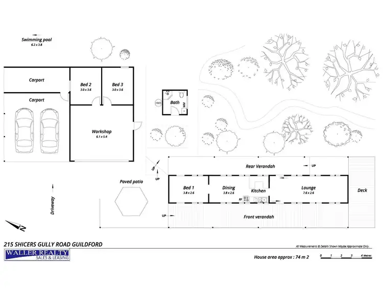 Floorplan of Homely house listing, 215 Shicer Gully Road, Guildford VIC 3451