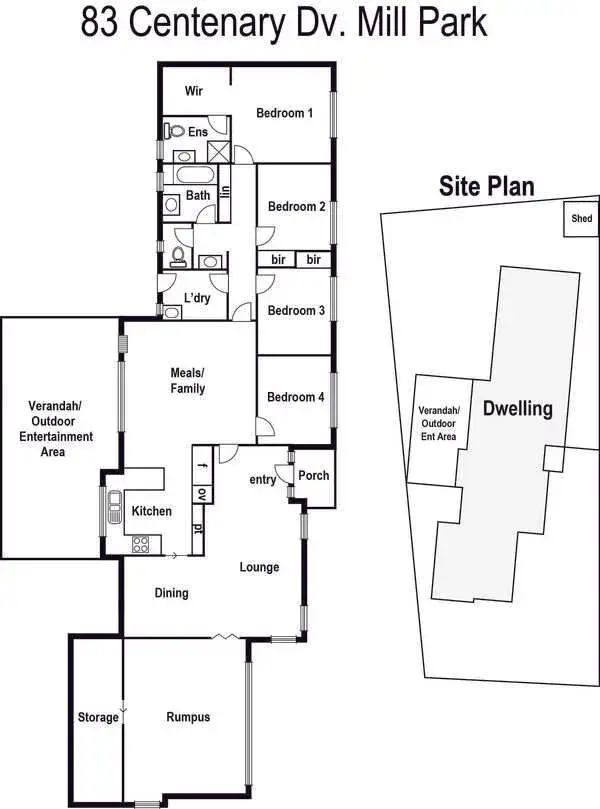 Floorplan of Homely house listing, 83 Centenary Drive, Mill Park VIC 3082