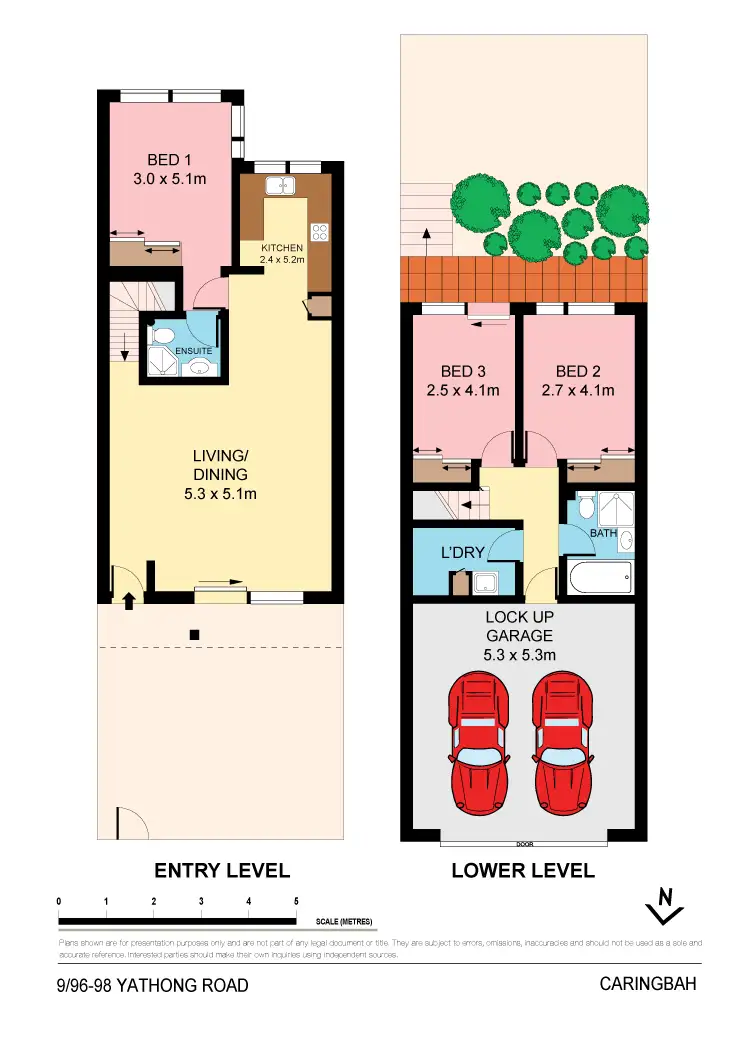 Floorplan of Homely townhouse listing, 9/96 Yathong Road, Caringbah NSW 2229