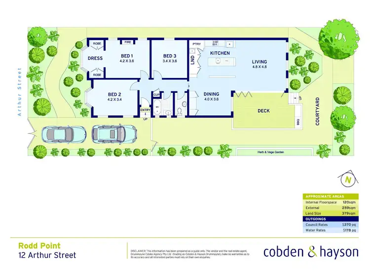 Floorplan of Homely house listing, 12 Arthur Street, Rodd Point NSW 2046