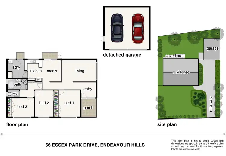 Floorplan of Homely house listing, 66 Essex Park Drive, Endeavour Hills VIC 3802